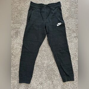 Nike Men’s Jogger Black Knit with Logo Medium